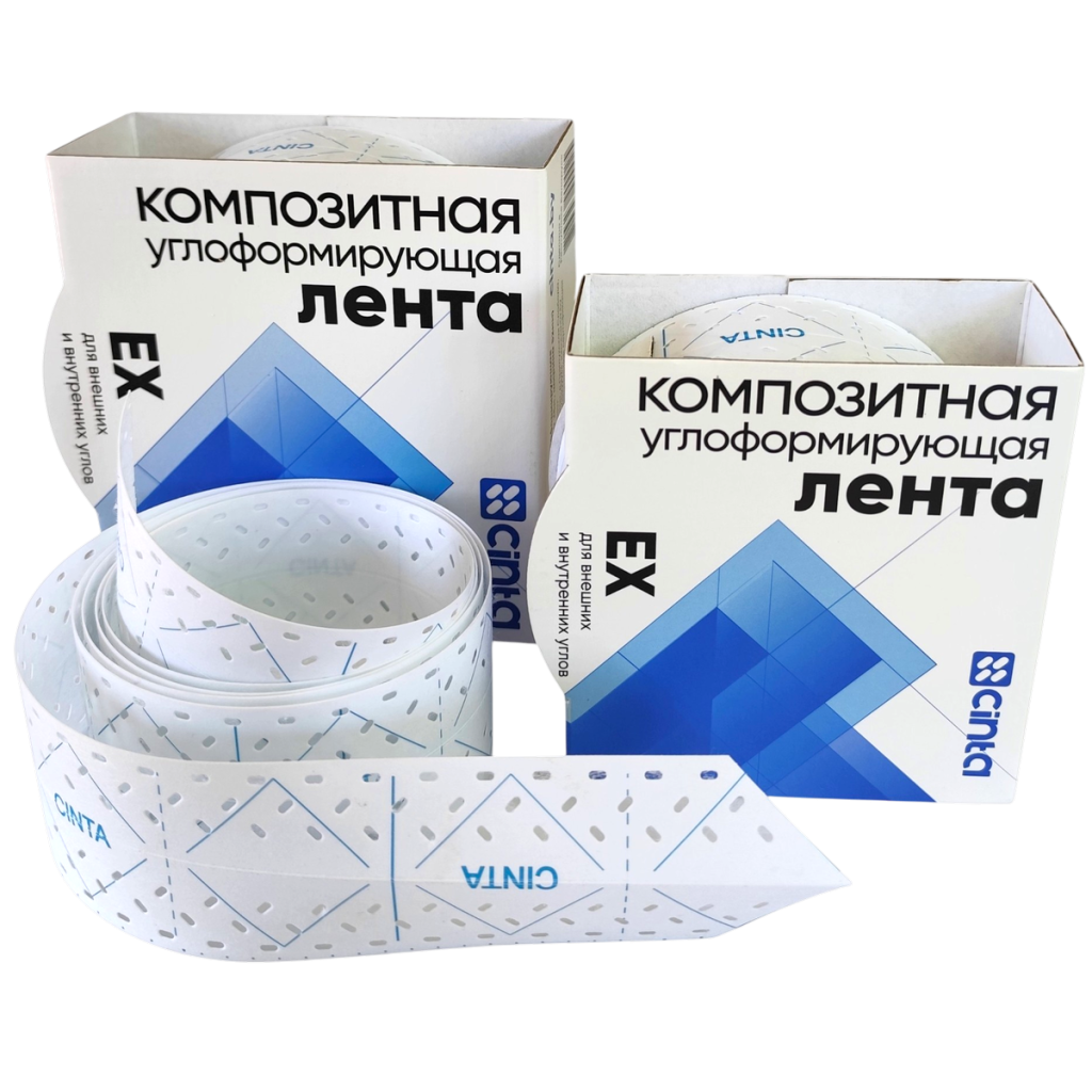 Углоформирующая лента Cinta EX для наружных углов гипсокартона